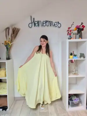 Robe Lucy jaune pale