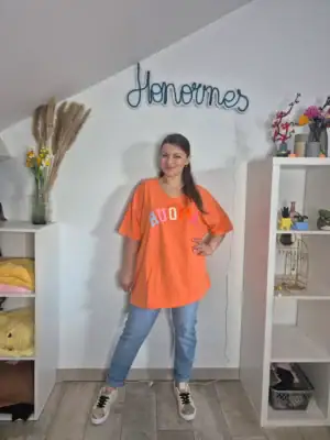 T-shirt Holly orange