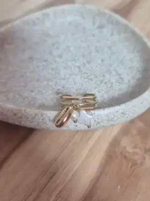 Bague pampille coquillage
