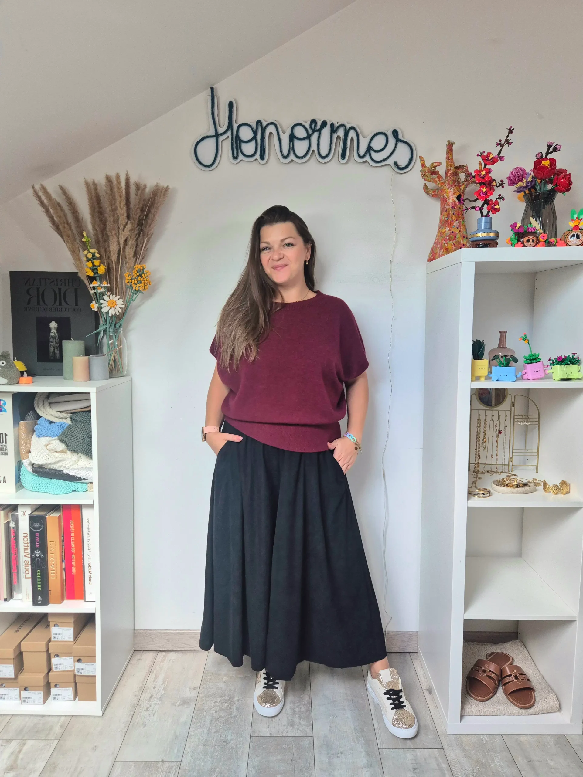 Jupe culotte Gray noir – Image 2