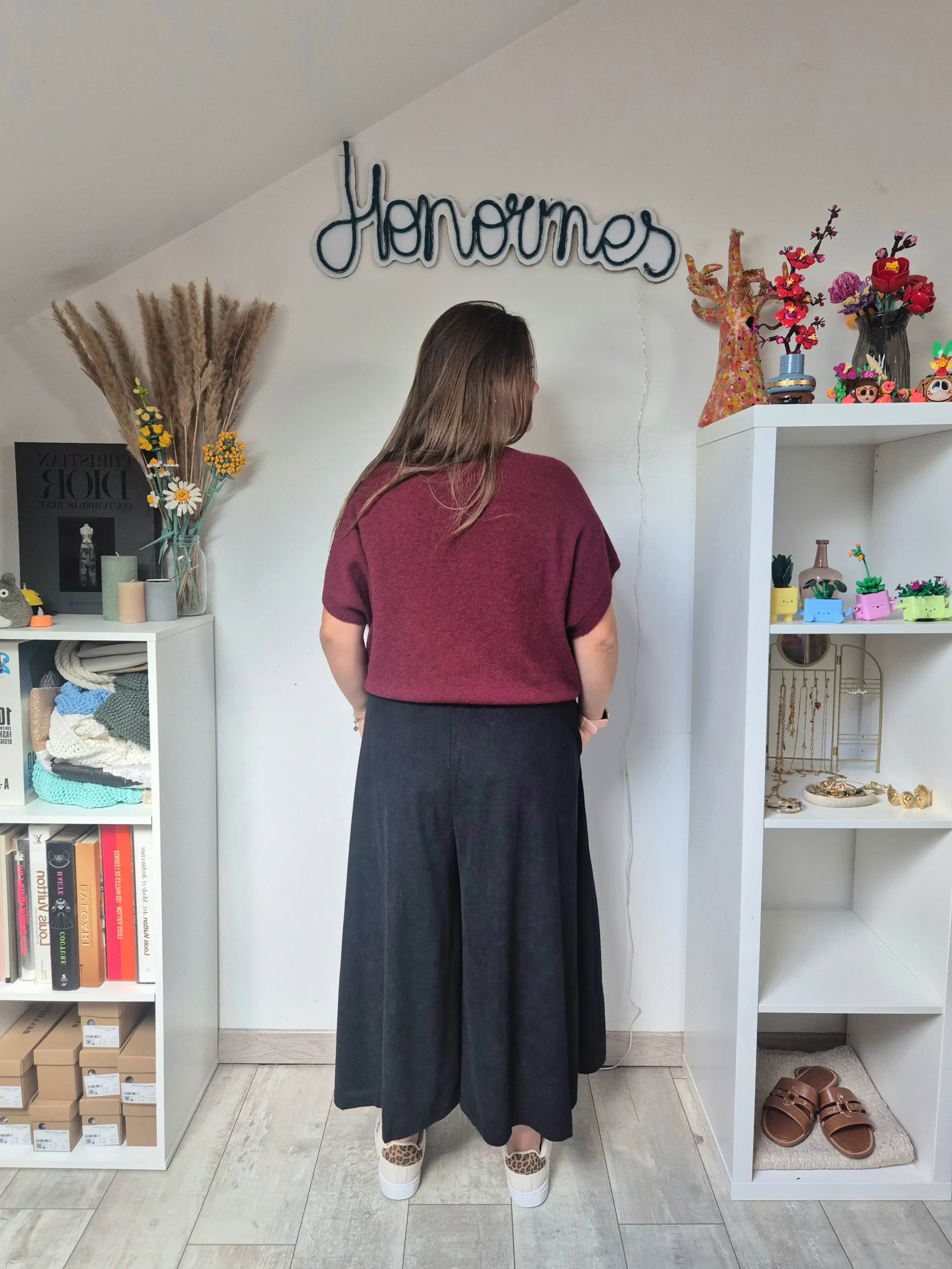 Jupe culotte Gray noir – Image 3