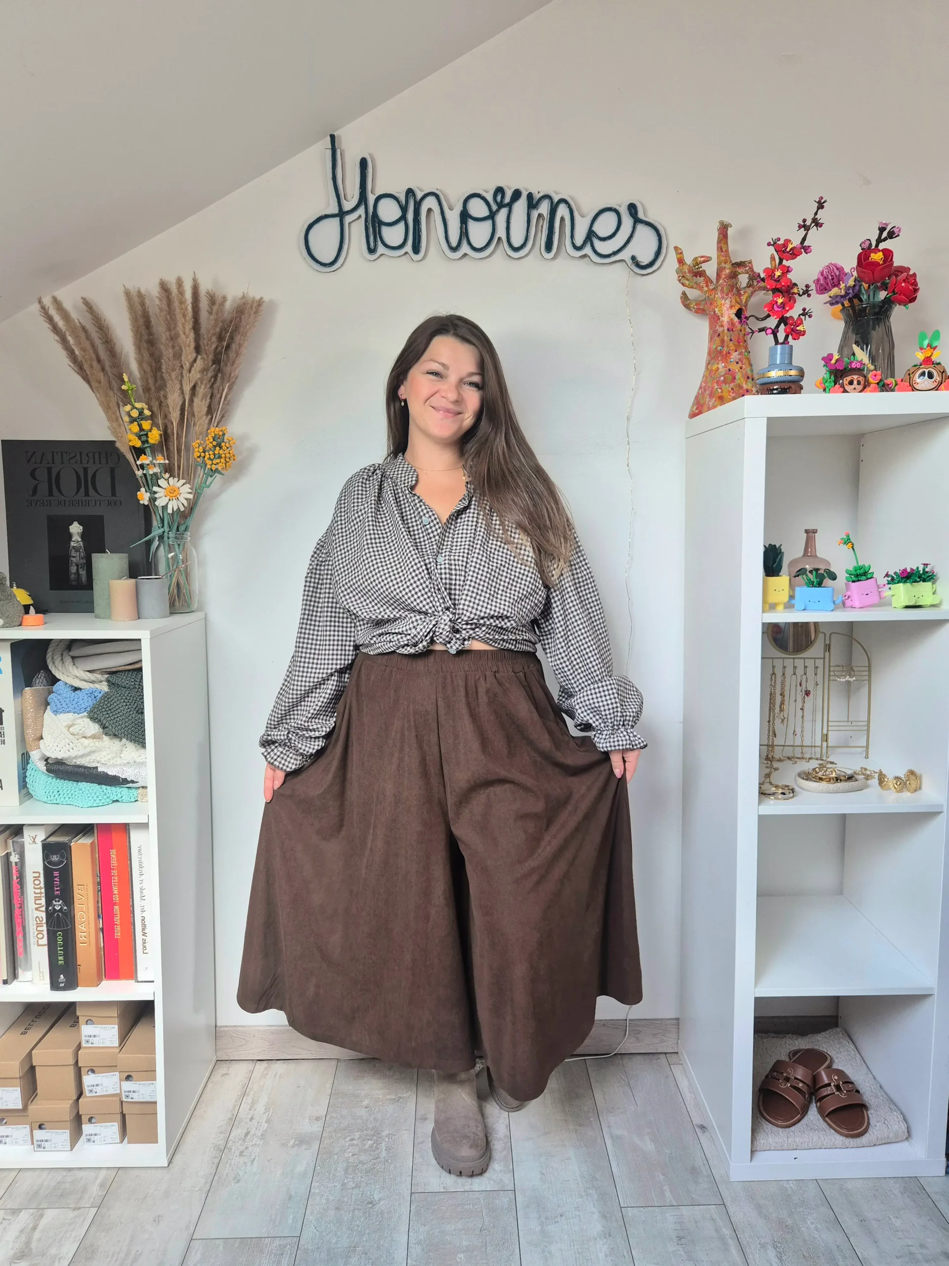 Jupe culotte Gray choco – Image 2