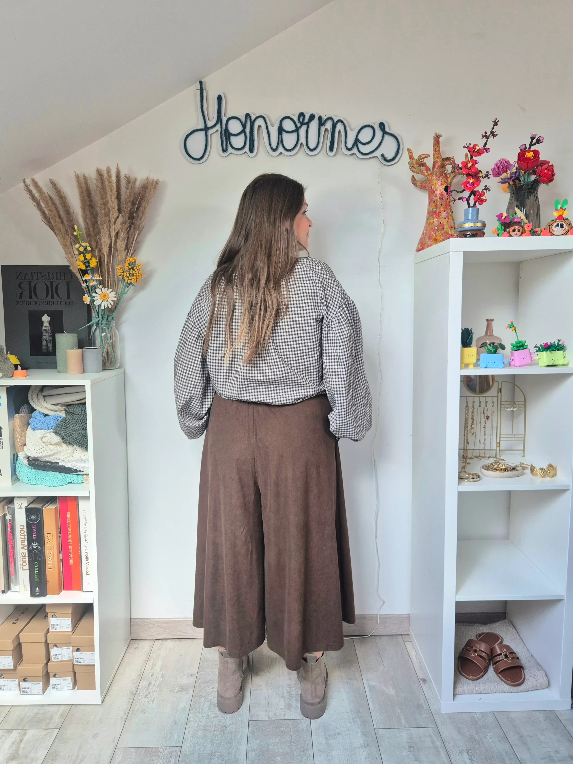 Jupe culotte Gray choco – Image 3