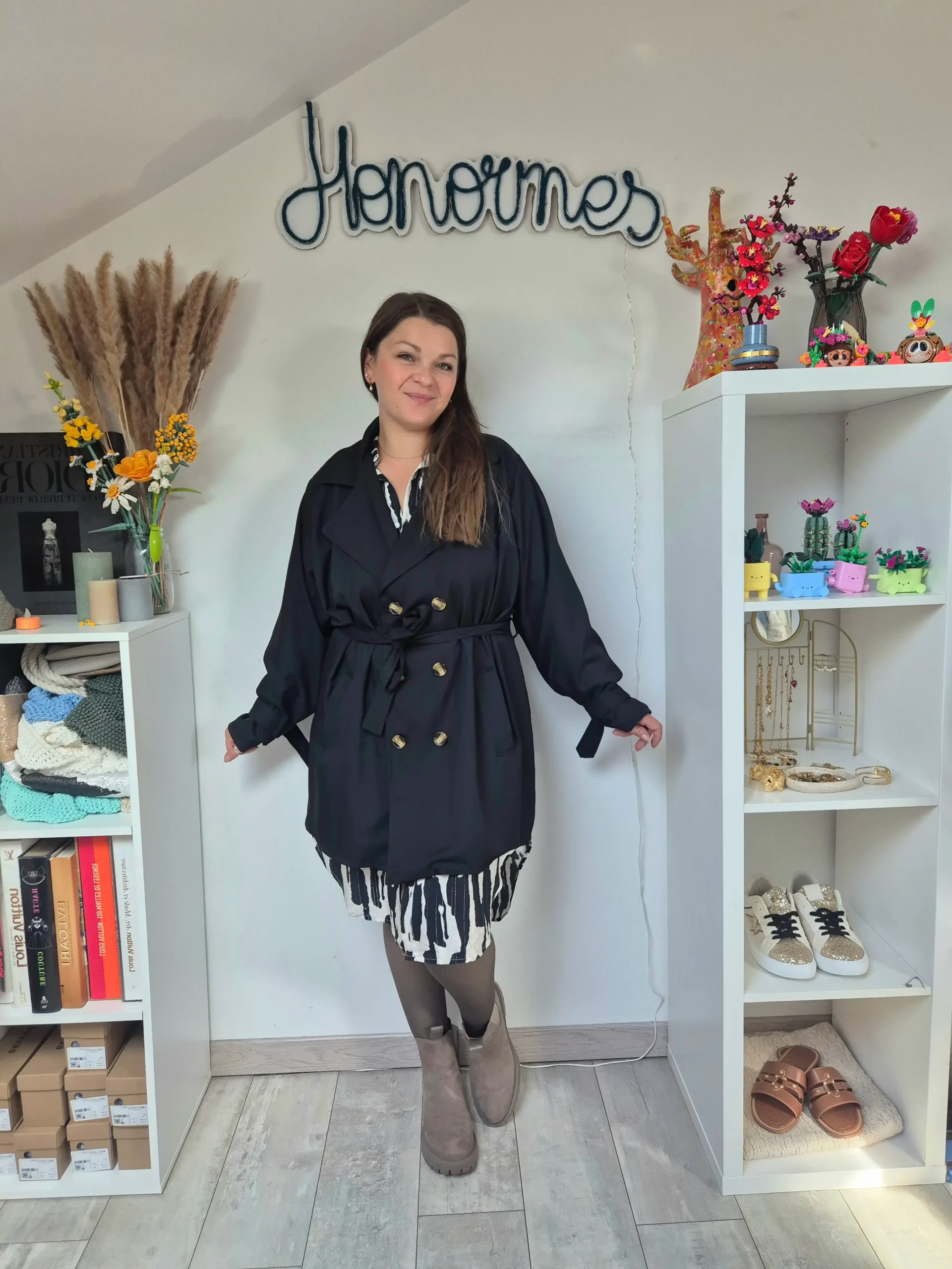 Trench Silvio noir – Image 2