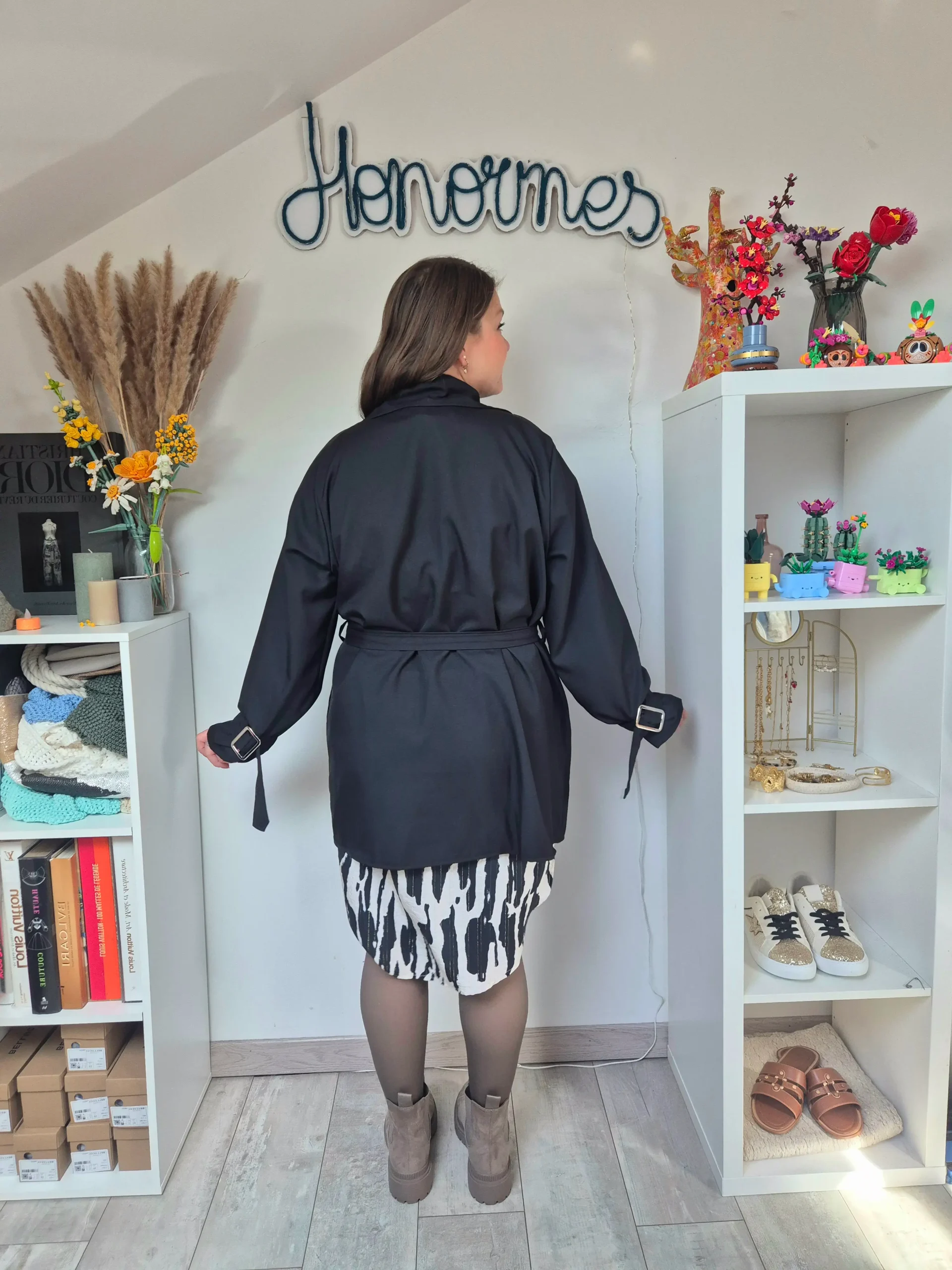 Trench Silvio noir – Image 3