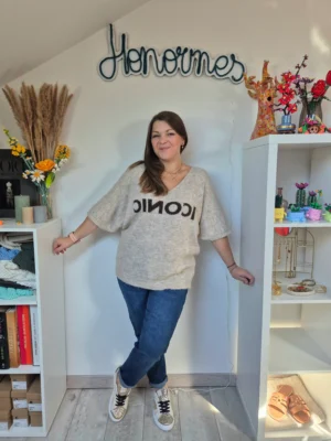 Pull Iconic beige